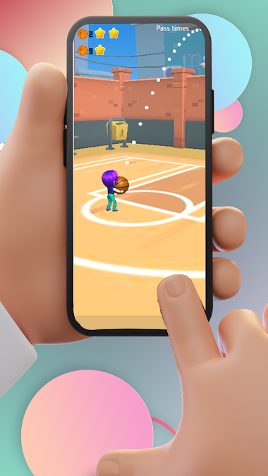 Aiming a shot toward the basket
